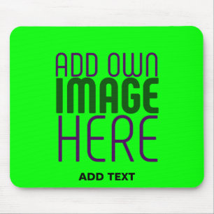 TAPIS DE SOURIS MODELE DE TEXTE D'IMAGE VERT NÉON ÉDITABLE MODERNE