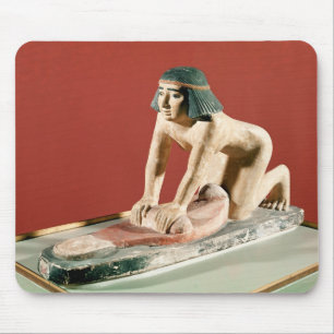 Tapis De Souris Modèle d'un grain de meulage de femme, vieux