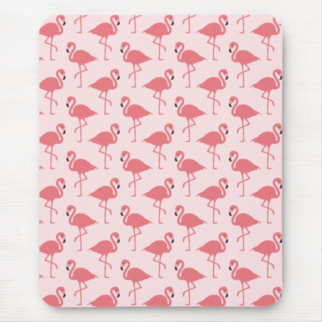 Tapis De Souris Modèle flamand rose Oiseau tropical (Devant)