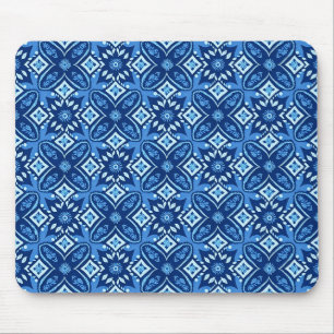 Tapis De Souris Modèle floral géométrique Boho élégant