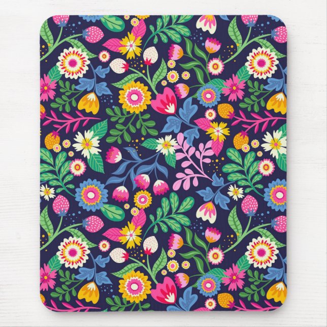 Tapis De Souris Modèle floral peint à la main exotique-48330 (Devant)