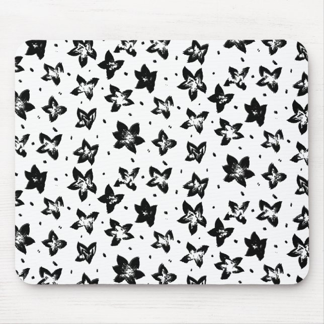 Tapis De Souris Modèle floral reconstruit - Goth chromatique (Devant)