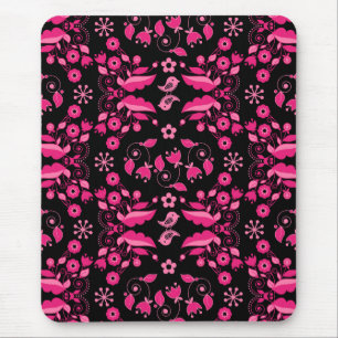 Tapis De Souris Modèle floral rose moderne scandinave