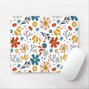 Tapis De Souris Modèle floral tiré à la main