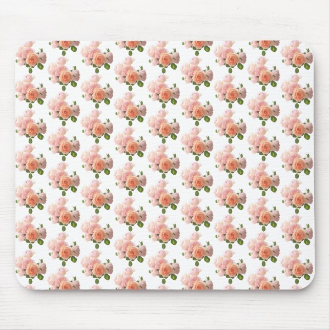 Tapis De Souris Modèle moderne tendance Design Rose élégant (Devant)