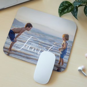 Tapis De Souris Modèle photo moderne simple Nom de famille personn