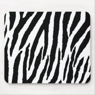 Tapis De Souris Modèle Zèbre Noir Et Blanc tendance