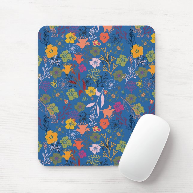 Tapis De Souris Modern Batik Victoria Blue (Avec souris)
