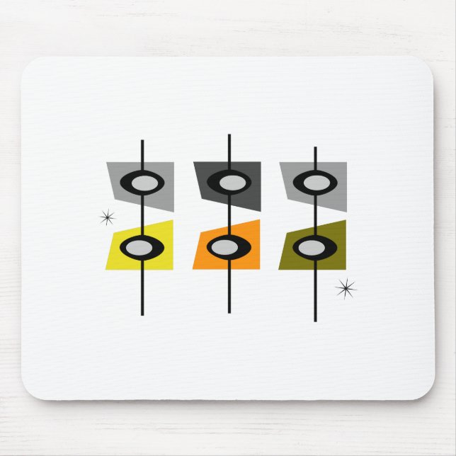 TAPIS DE SOURIS moderne de la moitié du siècle (Devant)