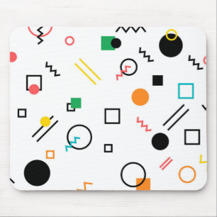 Tapis De Souris Moderne, ludique, cool, tendance, Memphis géométri