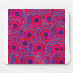 TAPIS DE SOURIS MODERNE MANDALA ROSE COULEUR ROSE