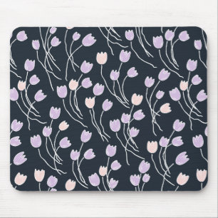 Tapis De Souris Moderne motif tulipes fantaisistes Jardin de min