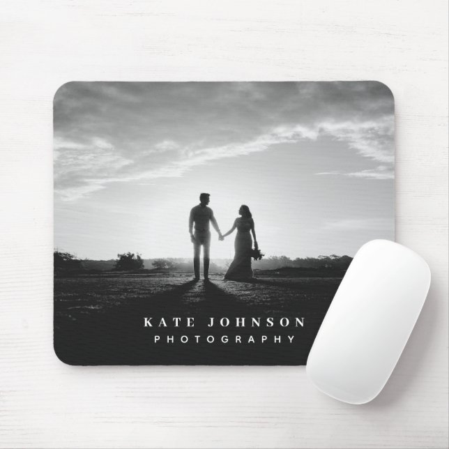 Tapis De Souris Moderne Simple minimaliste Photo Photographe Entre (Avec souris)