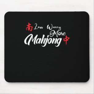 Tapis De Souris Moins de souci Plus Mahjong Mahjongg Joueur Cadeau