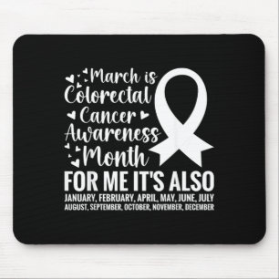 Tapis De Souris Mois de la sensibilisation au cancer colorectal Ca
