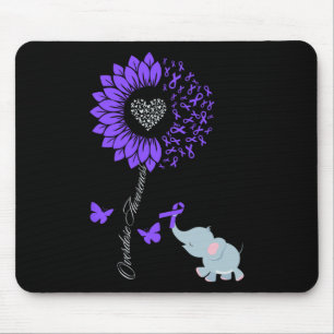 Tapis De Souris Mois de la sensibilisation aux surdoses Tournesol