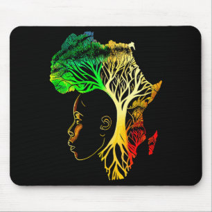 Tapis De Souris Mois de l'histoire des Noirs Ancêtres afro-américa