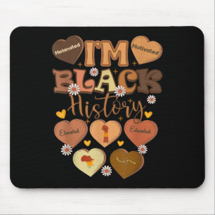 Tapis De Souris Mois de l'histoire des Noirs instruite et mélané
