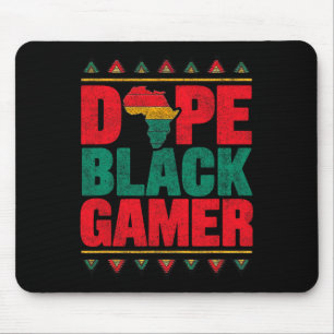 Tapis De Souris Mois de l'histoire des Noirs joueur noir drogue Je
