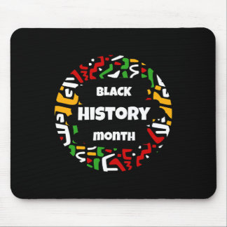 Tapis De Souris Mois De L'Histoire Noire Avec Carte Africaine Drap