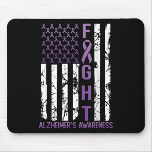 Tapis De Souris Mois de sensibilisation Heimers Jour Usa Drapeau R