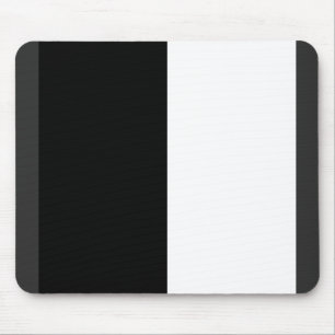 Tapis De Souris moitié blanc noir moitié noir moitié noir blanc