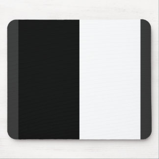 Tapis De Souris moitié blanc noir moitié noir moitié noir blanc
