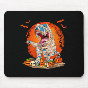 Tapis De Souris Momie de dinosaure T Rex Citrouille squelette enfa
