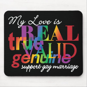 Tapis De Souris Mon Amour Est Réel Soutien Au Mariage Gay
