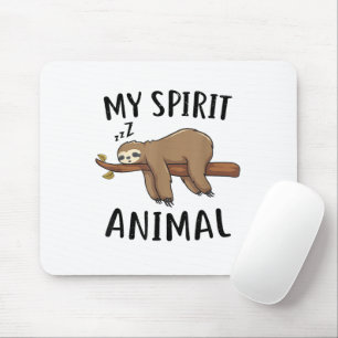 Tapis De Souris Mon animal spirituel Cadeau drôle de paresseux
