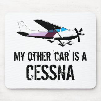 Tapis De Souris Mon autre voiture est un Cessna