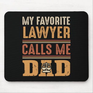 Tapis De Souris Mon avocat préféré m'appelle Papa Meilleur Cadeau