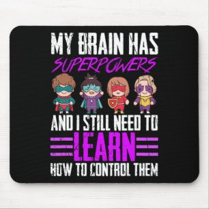 Tapis De Souris Mon Cerveau A Des Superpuissances Epilepsie Sensib