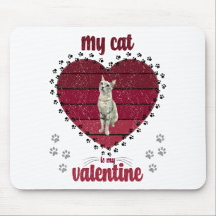 Tapis De Souris Mon Chat Est Ma Saint Valentin