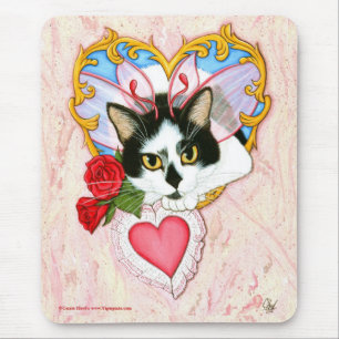 Tapis De Souris Mon chat félin Mousepad de Valentine