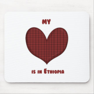 Tapis De Souris Mon coeur est en Ethiopie