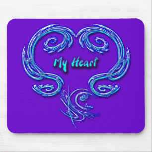 Tapis De Souris Mon coeur Mousepad (pourpre)