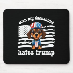 Tapis De Souris Mon Dachshund déteste Trump Dogs Kamala Harris Vot