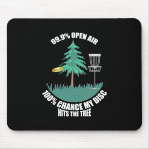 Tapis De Souris Mon Disque Golf Touche Les Arbres
