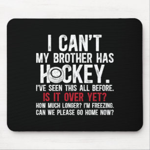 Tapis De Souris Mon frère a un frère de hockey d'un joueur de hock