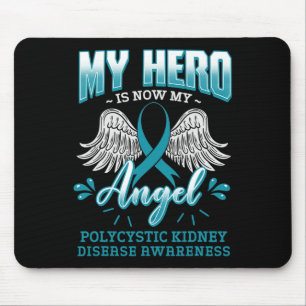 Tapis De Souris Mon Héros Est Maintenant Mon Ange Polycystique Mal