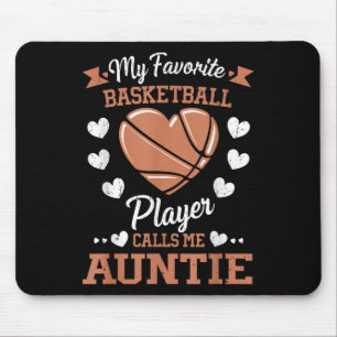 Tapis De Souris Mon Joueur De Basket Favori M'Appelle Tante