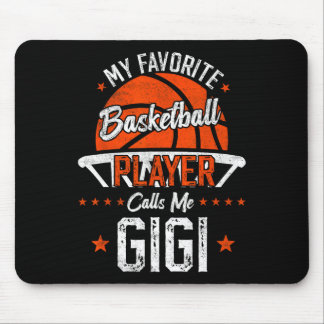 Tapis De Souris Mon joueur de basket préféré m'appelle Gigi Drôle