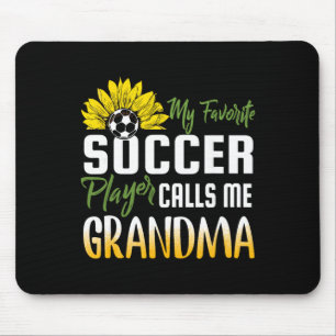 Tapis De Souris Mon Joueur De Football Préféré M'appelle Grand-mèr