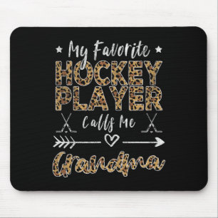 Tapis De Souris Mon joueur de hockey préféré m'appelle grand-mère