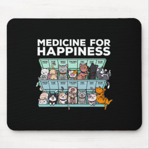 Tapis De Souris Mon Médecin Du Bonheur Appelé Chats Chaque Jour Ki