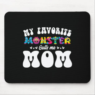 Tapis De Souris Mon Monstre Favori M'Appelle Maman Fun Mère Hallow