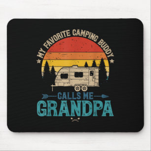 Tapis De Souris Mon préféré compagnon de camping m'appelle Papy Vi