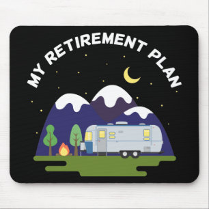 Tapis De Souris Mon régime de retraite - Camper Trailer RV - Retr