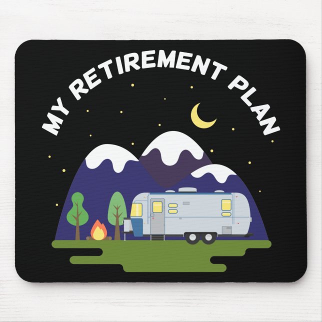 Tapis De Souris Mon régime de retraite - Camper Trailer RV - Retra (Devant)